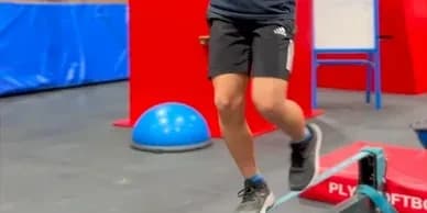 A student in the Pinpoint Fitness Balance Class