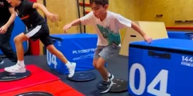 A student in the Pinpoint Fitness Speed Class